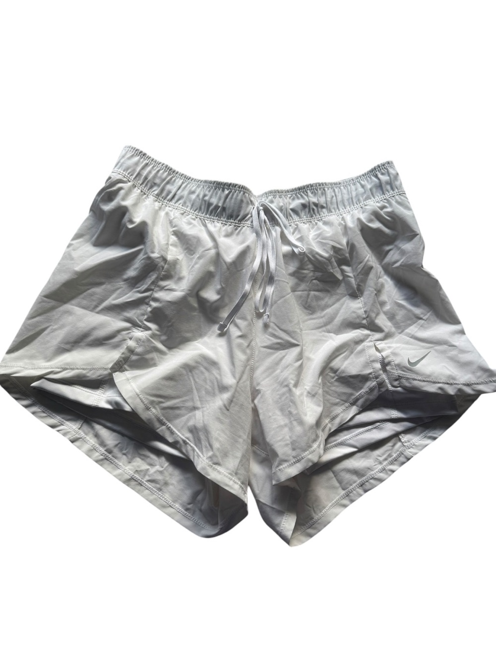 Nike white running shorts